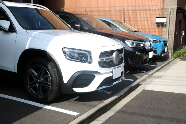 大規模修繕中の代替駐車場